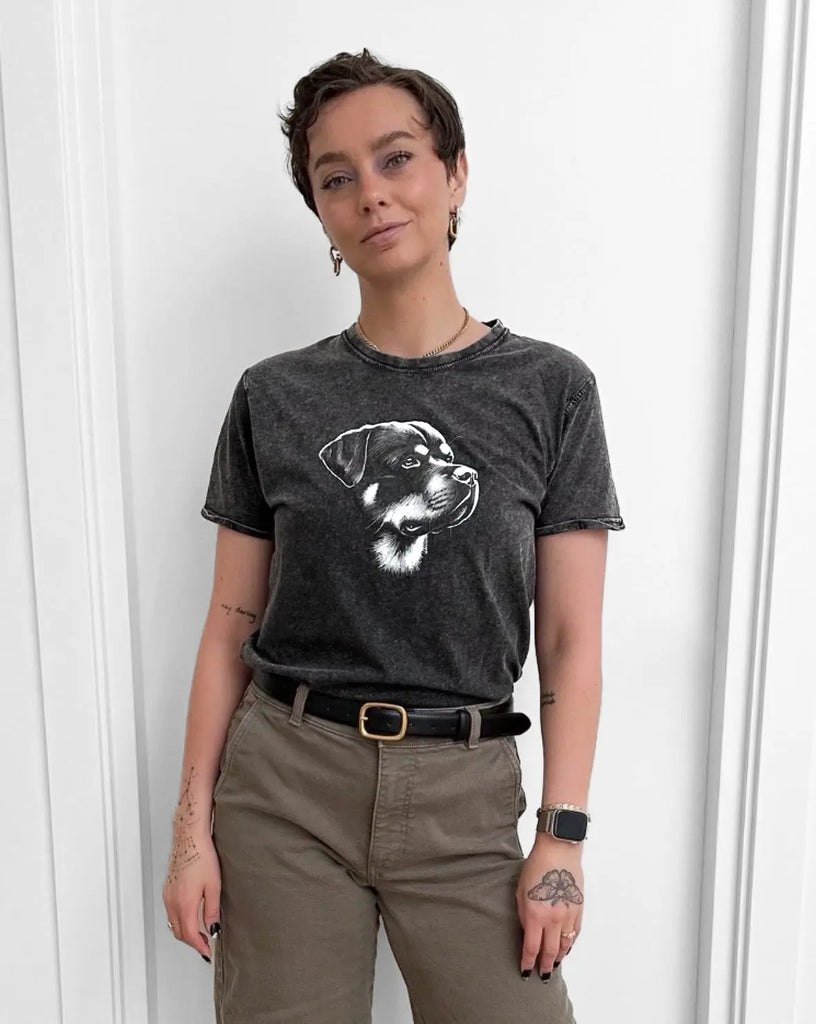 Guardian Rottweiler Denim T-Shirt Rottiewear